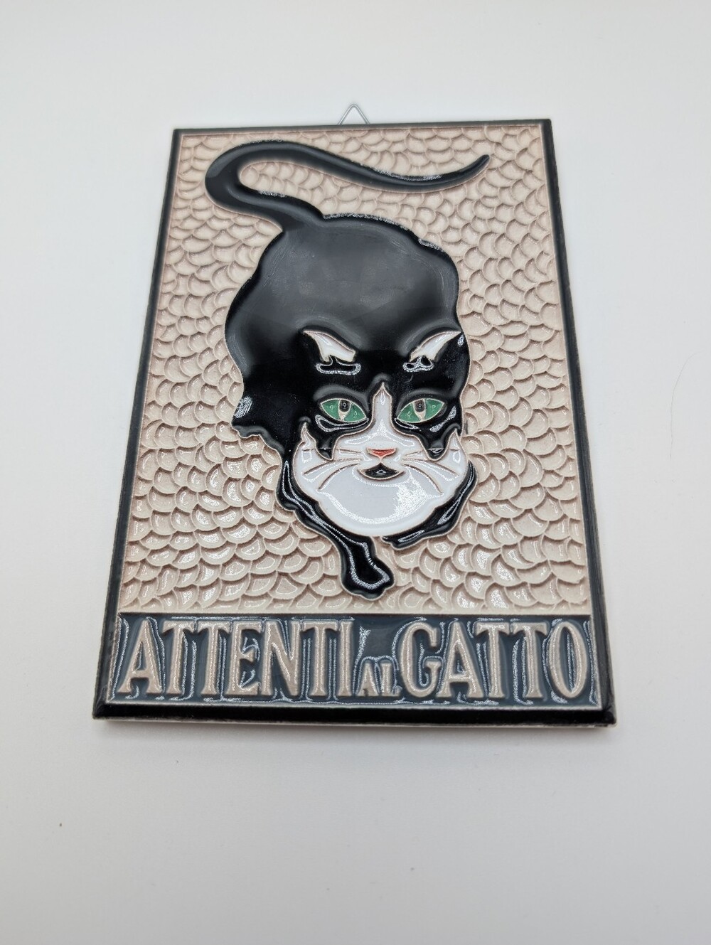 Attenti Al Gatto / Beware Of The Cat Tile - Picture 1 of 6